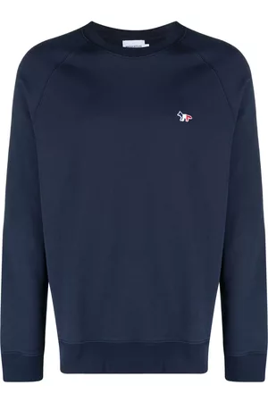 Maison Kitsuné Logo-patch crew-neck sweatshirt