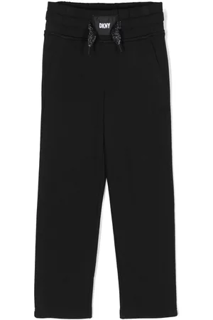 DKNY Slogan-print cotton track pants