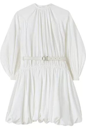 Jil Sander Puffball belted cotton minidress