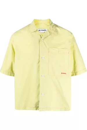 SUNNEI Logo-print crinkled shirt