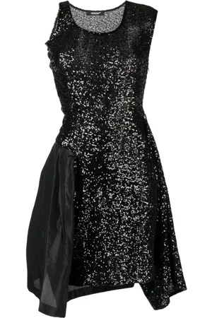 UNDERCOVER Glitter-detailled midi dress