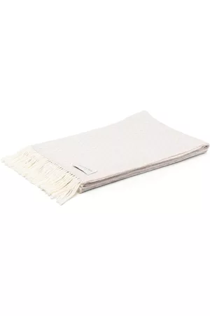 Johnstons Of Elgin Weave-texture wool bed throw