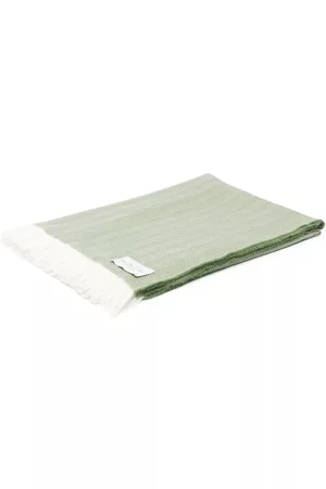 Johnstons Of Elgin Herringbone pattern wool throw