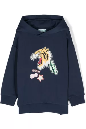 Kenzo Tiger-print cotton hoodie