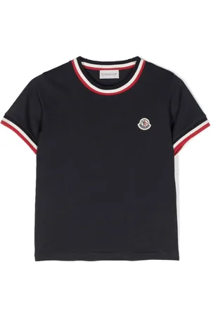 Moncler Stripe-trim cotton T-shirt