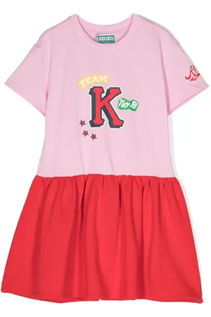 Kenzo Logo-print two-tone dress