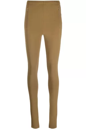 WARDROBE.NYC Ankle-zip high-waist leggings