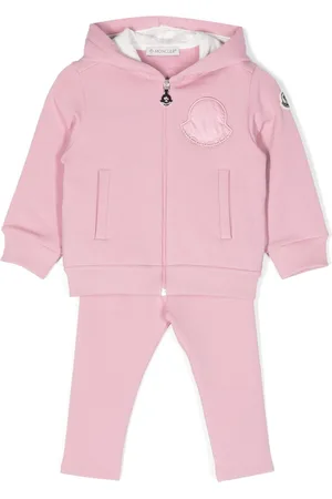 Moncler Logo-embroidered cotton-blend tracksuit set