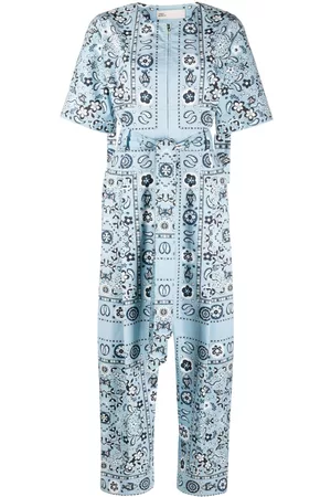 Tory Burch Pisces Dream-print cotton jumpsuit