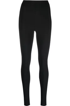 WARDROBE.NYC Elasticated-waist rear-slit leggings