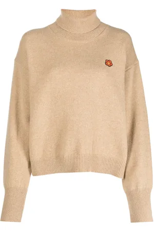 Kenzo Logo-patch roll-neck jumper