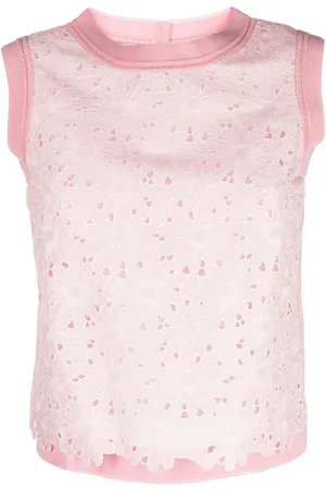 SHIATZY CHEN Lace-detailing cotton top