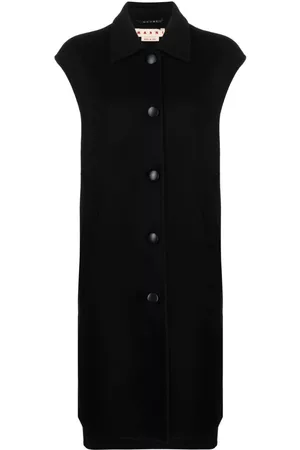 Marni Asymmetric virgin wool-cashmere blend coat