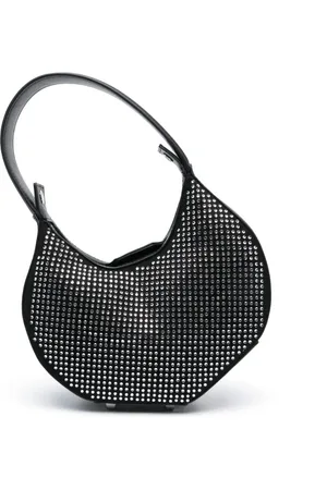 Patrizia Pepe Mini rhinestone-embellished bangle bag