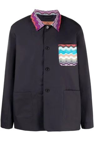 Missoni Patch-pockets button-up shirt jacket