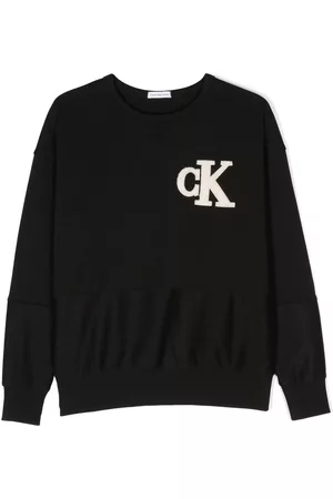 Calvin Klein Logo-patch cotton sweatshirt