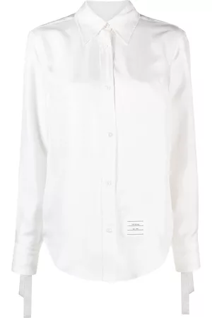 Thom Browne Scarf-cuff detail shirt