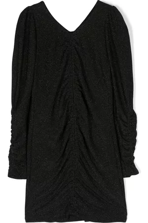 MONNALISA Ruched V-neck dress