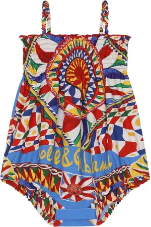 Dolce & Gabbana Carreto-print sleeveless shorties