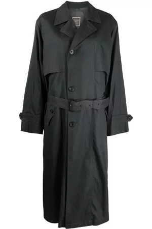 Dries Van Noten Pre-owned 1990s Belted Long Trench Coat - Brown