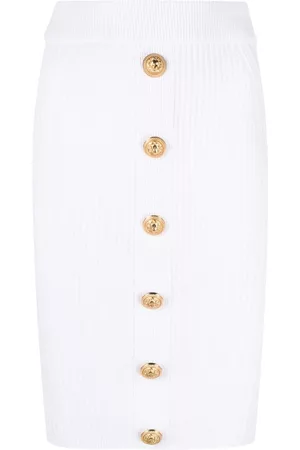 Balmain Rib-knit pencil skirt