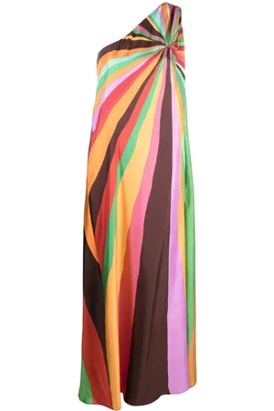 La DoubleJ Roy one-shoulder silk maxi dress