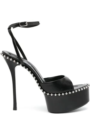 Alexander Wang Nova 145mm platform leather sandals