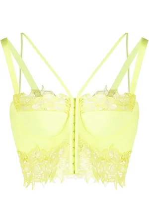 VERSACE Floral lace corset
