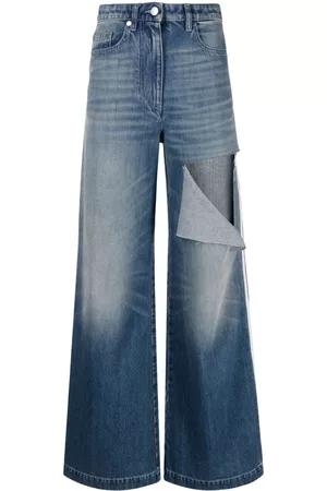 Peter Do Ripped wide-leg jeans