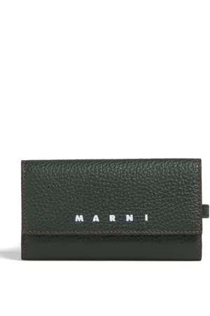 Marni Logo-print leather key case