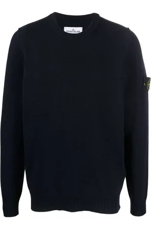 Stone Island Compass-patch knitted jumper