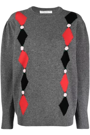 Alessandra Rich Intarsia-patterned wool jumper