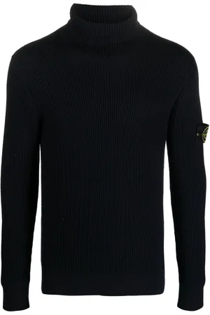 Stone Island Compass-patch roll-neck jumper