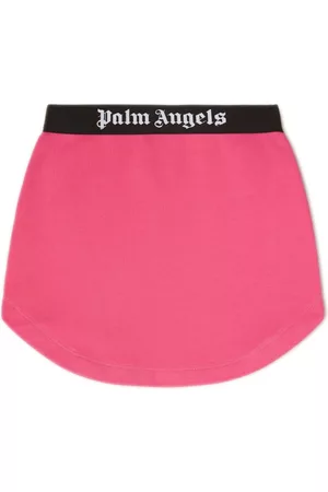 Palm Angels Logo-print cotton skirt