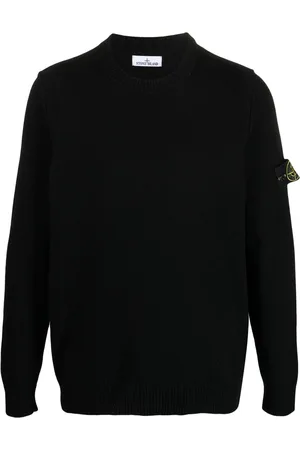 Stone Island Compass patch fine-knit sweatshirt
