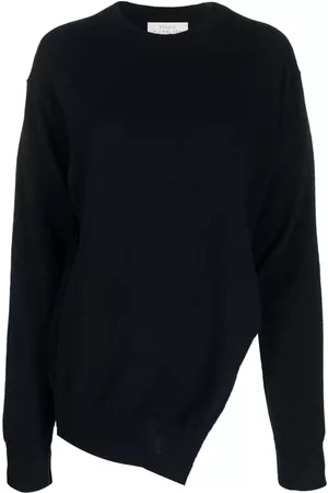 STUDIO NICHOLSON Sanpo asymmetric wool jumper