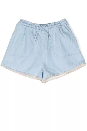 ZIMMERMANN Halcyon patch-detail denim shorts
