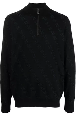 BILLIONAIRE Monogram-jacquard knitted jumper