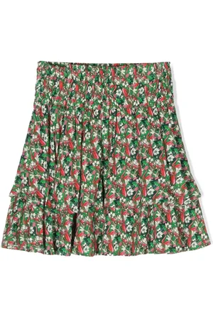 Zadig & Voltaire Floral-print tiered skirt