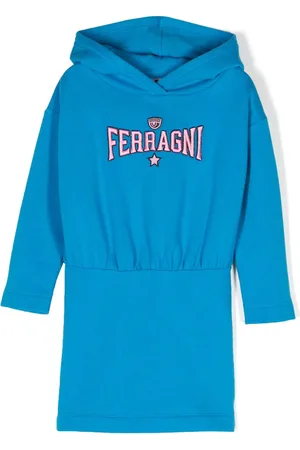 Chiara Ferragni Eyelike logo-embroidered hooded dress