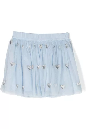 Stella McCartney Heart-motif embroidered skirt