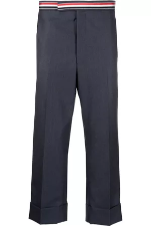 Thom Browne RWB-band cropped trousers