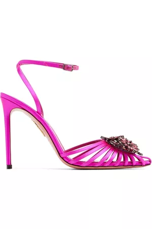 Aquazzura Margarita 105mm crystal-embellished pumps