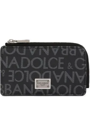Dolce & Gabbana Logo-jacquard zip around wallet