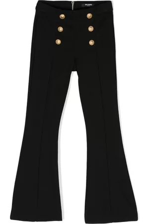 Balmain Decorative-button flared trousers