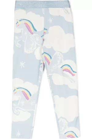 Stella McCartney Graphic-print stretch-cotton leggings