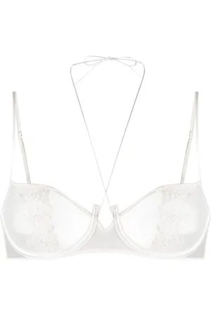 Kiki de Montparnasse Halterneck silk balconette bra