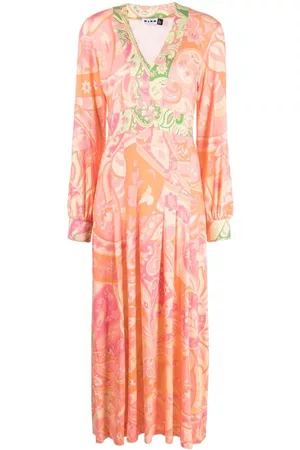 RIXO London Caro graphic-print midi dress