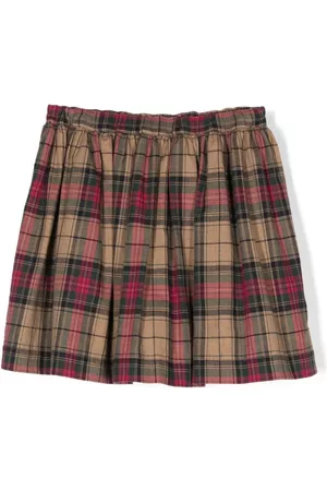 BONPOINT Tartan pleated skirt