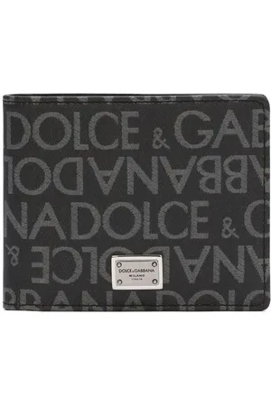 Dolce & Gabbana Logo-jacquard bi-fold wallet